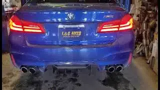 2018 BMW M5 - Resonator Delete - Straight Pipe