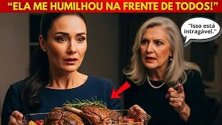 Sogra sabotou meu jantar e me humilhou diante da família… mas esqueceu da câmera escondida.