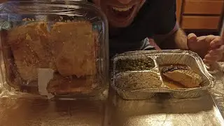 ASMR MUKBANG FRIED CHICKEN TURKEY CAKE
