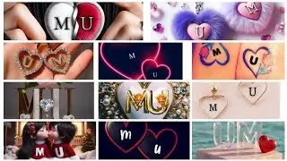 M❤️U name letters DPS...nice dp
