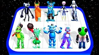 Merge Rainbow friends Vs Skibidi Toilet, Huggy Wuggy Monster 2, Merge Battel, Mobile Gameplay