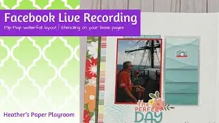 Flip-Flap Waterfall | Stenciling on your Pages