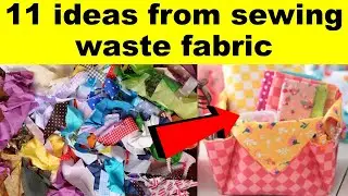 🗑🤔11 потрясающих идей, которые можно сделать из остатков ткани. ПОВТОРНОЕ ИСПОЛЬЗОВАНИЕ СТАРОЙ ОДЕЖДЫ @diyprocessbyhema