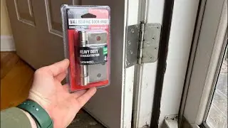 Replacing Front Door Hinges with Reinforced Heavy-Duty Hinges | No Talking, Real Work