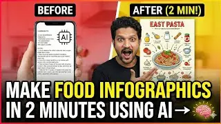 Viral Transform Boring Recipes into Stunning Infographics in SECONDS using AI | Tutorial #Nanobanana
