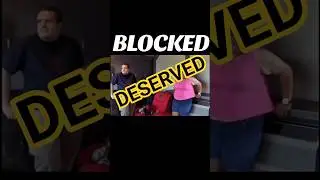 she kind of deserved it #fat #big #roadblock #viral