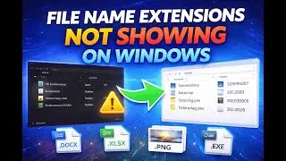 How To Fix The Problem When File Name Extensions Are Not Visible On  Window (2026) very simple
