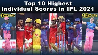 Top 10 Highest Individual Scores in IPL 2021 after 29th match DC vs PBKS
