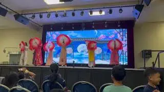 Girl&rsquo;s Fan Dance at Spring Festival 2024