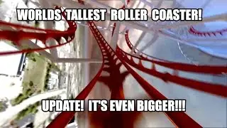 Worlds Tallest Roller Coaster! Skyscraper at Skyplex Orlando even BIGGER!!!