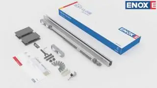 ENOX GLASS SLIDING FITTING - Single Side Soft close ESLD - 011-SD