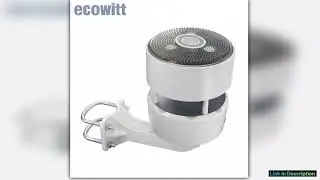 Ecowitt WS85 3in1 Solar Weather Sensor w Haptic Rain Gauge Ultrasonic Anemometer Measures Rainfall