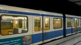 U-Bahn München Bahnhof Arabellapark U4 (HD)
