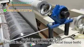 Facial tissue converting line (For soft facial tissue & bottom pull facial tissue both) -- Soontrue