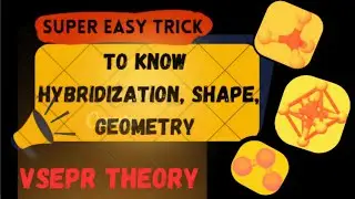 VSEPR Theory (Valence Shell Electron Pair Repulsion theory) with super easy trick 👍👍