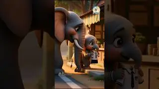 emotional story of a baby elephant|AI video#shorts #ai #cartoon