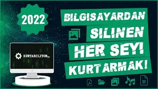 Silinen Dosyaları Geri Getirme (Bilgisayardan Si̇li̇nen Dosyalari Kurtarma - UYGULAMALI)