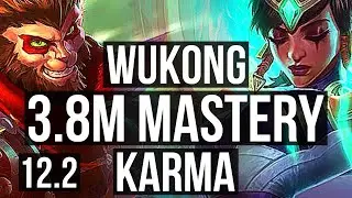 WUKONG vs KARMA (TOP) | 3.8M mastery, 6/1/5, 500+ games | EUW Master | 12.2