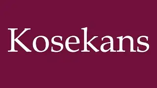 How to Pronounce ''Kosekans'' (Cosecant) Correctly in German