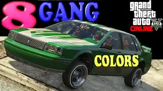 GTA 5 ONLINE - ALL RARE AND SECRET 20 GANG CARS 8 COLORS 1.35 *NEW*