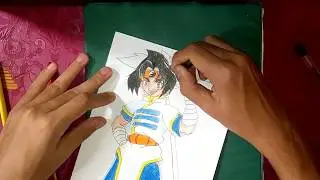 Drawing Ray Character From Beyblade Anime Show
