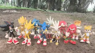 Sonic the hedgehog action figure :Sonic/knukles/Super sonic/Prime/Jaks/Were hog/Tails/Super shadow