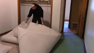 Carpeting a 12x18 bedroom w/ stock frieze