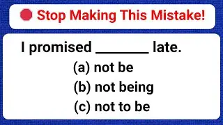 🛑 90% FAIL! GERUNDS/INFINITIVES English Grammar Quiz: Stop Making This Mistake!