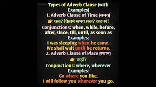 Adverb clause Kya hota Hai? 