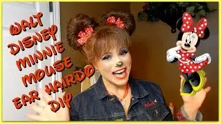 WALT DISNEY MINNIE MOUSE EAR HAIRSTYLE | DIY