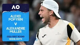 Alexei Popyrin v Alexandre Muller Highlights | Australian Open 2026 First Round