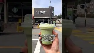 Starbucks vs Homemade Matcha Latte