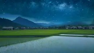 Rice Field Sound Healing Dreamscape Symphony for Deep Sleep 😴
