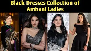 The Power of Black: How Ambani Women Redefine Sophistication