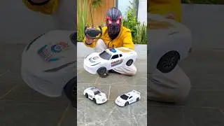 Two remote control police car vs big rc police car unboxing & testing
