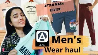 Ajio Men's wear haul || DNMX + Teamspirit review 2021|| After wash review|| Men's t-shirt haul