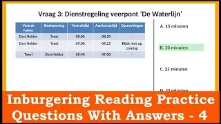 Inburgering Reading Exam Practice - 4 - Questions with Answers