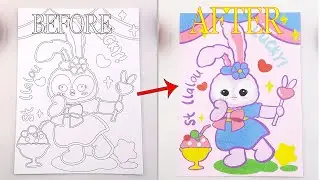 StellaLou Sand Art Coloring | Relaxing No Talking ASMR 🎨✨ (3 Minutes)