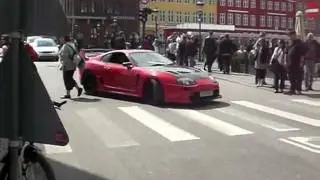 Loud Toyota Supra Scares The Crap Out Of People