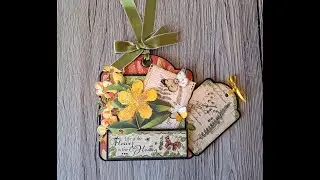 Graphic 45 Nature's Sketchbook Mini Tag Album