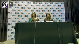 Grace Sullivan and Casey Harter at Big Ten Media Days 10-8-25