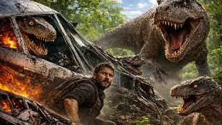 Plane Crashes into T-REX World  Epic Survival Cinema Full Movie|Life of Millions Years Ago Series