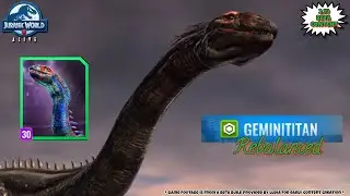 GEMINITITAN!! First Look! All New 2.19 Rebalanced Unique (Jurassic World Alive)