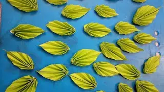 DIY paper easy l How to make a leaf from paper#trending #diy #art #viralvideo #reels #papercraft