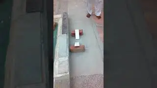 Marble breaking by hand in taekwondo by yellow belt