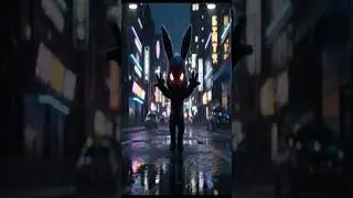 Dark Bunny Unleashes His Superpower ⚡ | Cyberpunk Action Short