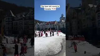 The best ski resort in canada 🇨🇦⛷️ #canada #winter #snow #ski #quebec #کانادا