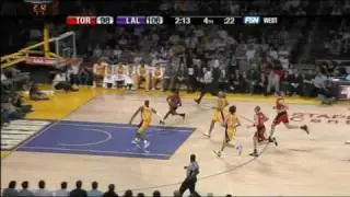 Kobe blocking TJ Ford dunk attempt