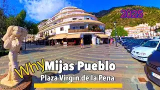🎡Mijas Pueblo. 🇪🇸 Plaza Virgen de la Pe&ntilde;a,  &ndash; A Hidden Gem in Spain&rsquo;s White Villages 🇪🇸✨