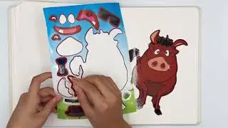 Make-a-Face Disney Stickers | Lion King & Toy Story Fun! #diy #shorts #diycrafts #sticker